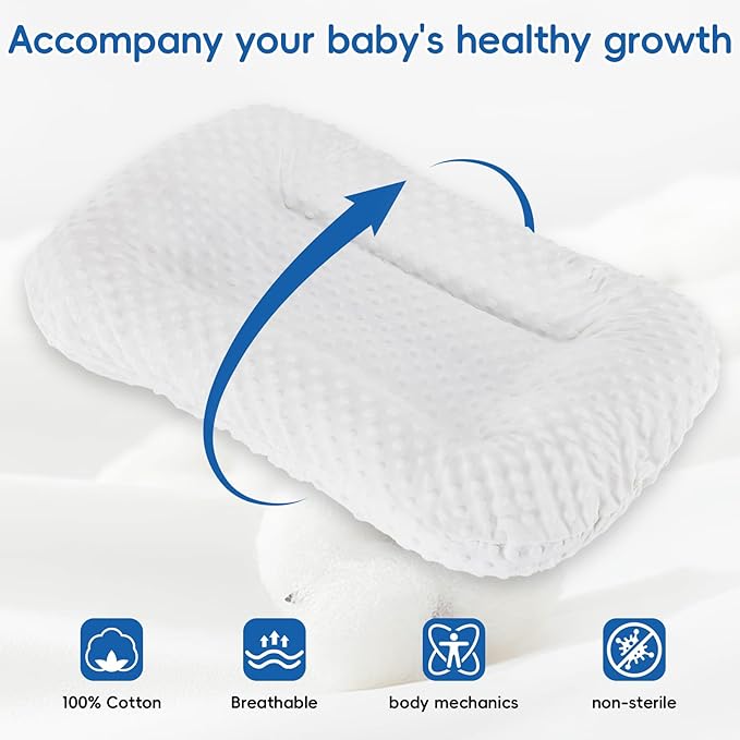 Baby Lounger for Newborn,Baby Nest for Newborn Soft Cotton Breathable for Playtime & Relaxation,Flat Babies Essentials Gifts Newborn Lounger for Boys & Girls 0-12 Months(White Bean)