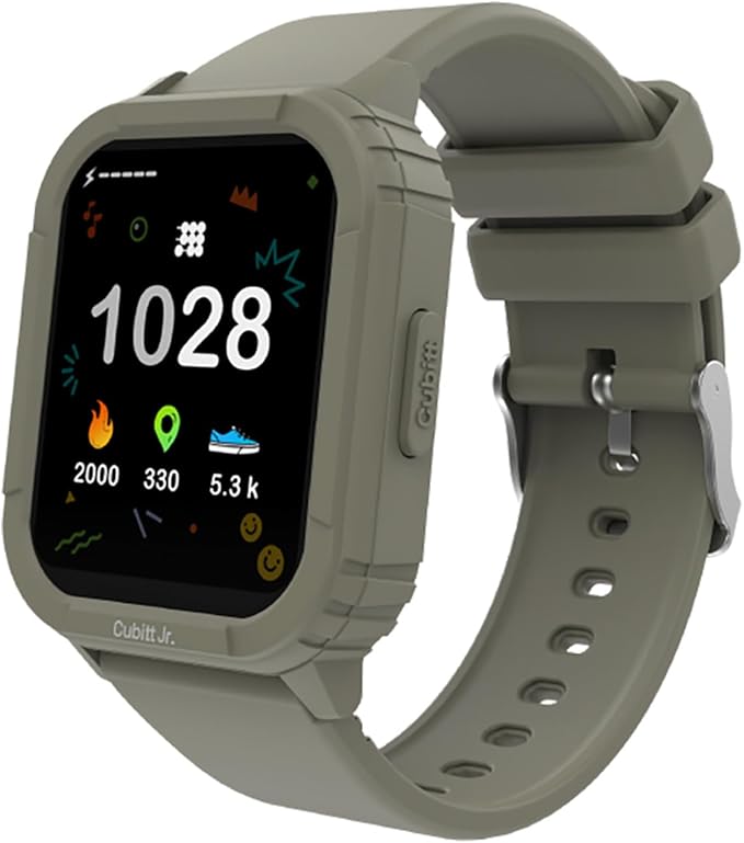 Cubitt Jr Smart Watch Fitness Tracker for Kids and Teens, with Games, Step Counter, Sleep Monitor, Heart Rate Monitor, Activity Tracker, Good Habits Alarms, 1.52" Touch Screen, IP68 Waterproof