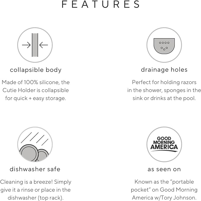 Ryan & Rose Cutie Holder Universal Stroller Cup Holder (White)