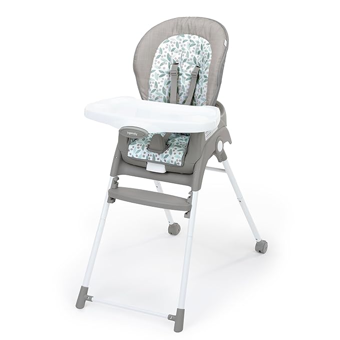 Ingenuity Trio Foldaway 6-in-1 Baby High Chair, 6 Ways to Use, Toddler Chair, Foldable Legs, 6M-5Y - Endless Blooms