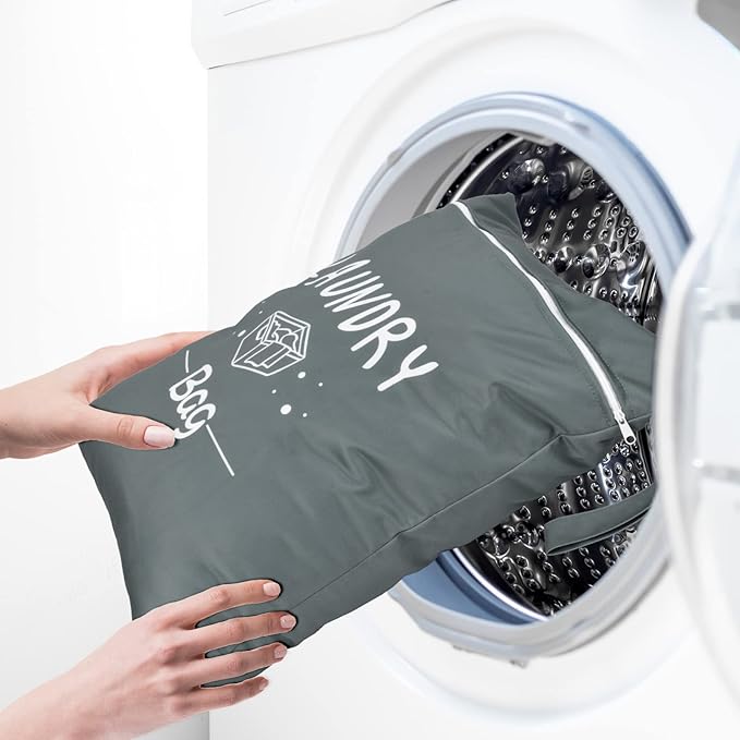 2 Pcs Large Travel Laundry Bags - Waterproof Wet Dry Bags for Gym Clothes, Swimming, Yoga