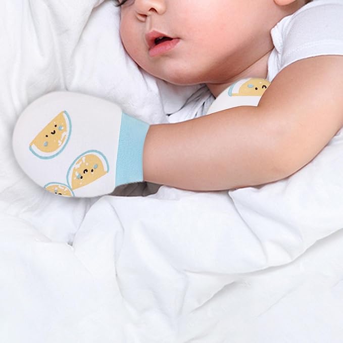 Baby Mittens No Scratch Mittens Infant Soft Gloves Mittens for 0-6 Months Boys Girls