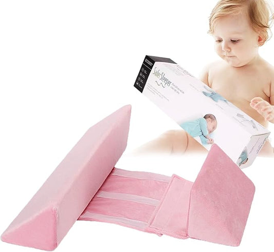 Baby Side Sleeper Weddge Breathable Pillow, Removable and Washable Breathable Bedding Set Original Down Alternative Pillow for Sleeping