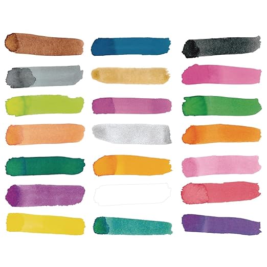 Colorations Liquid Watercolor Paints 8 oz. Bottles Classroom Supplies for Arts and Crafts Multicolor Variety Pack (Pack of 21)