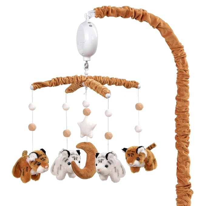 Baby Crib Mobile- Tiger Crib Mobile for Boys Girls Essential Gift for Infant Bedroom Hanging Decor
