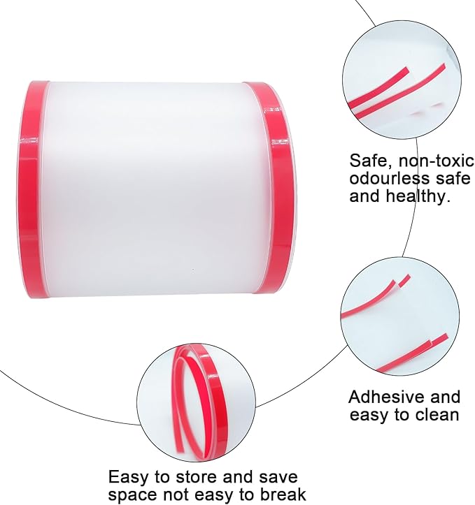 2 PCS Door Pinch Guard for Baby Proofing, Door Protector for Kids Finger Pinch Guard, Door Hinge Cover Door Jam Shield for Child Safety (Frosted 47.24 x 6.69inch)