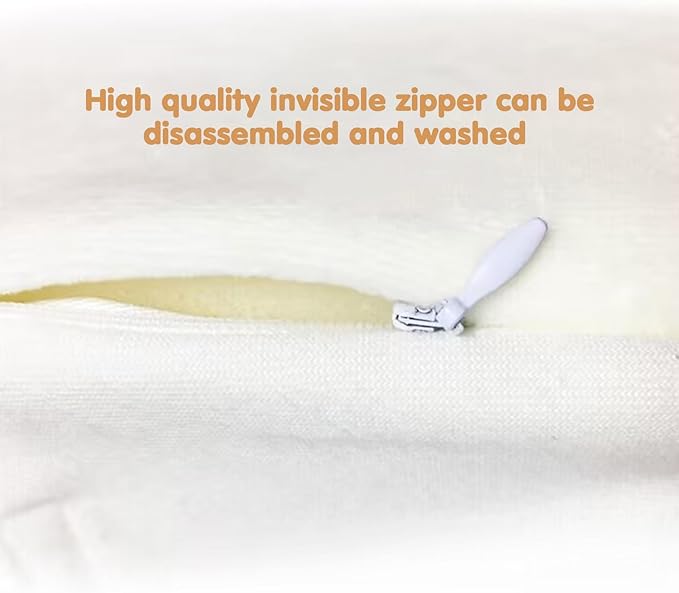 Baby Side Sleeper Weddge Adjustable Soft and Breathable Pillow,1pc-White