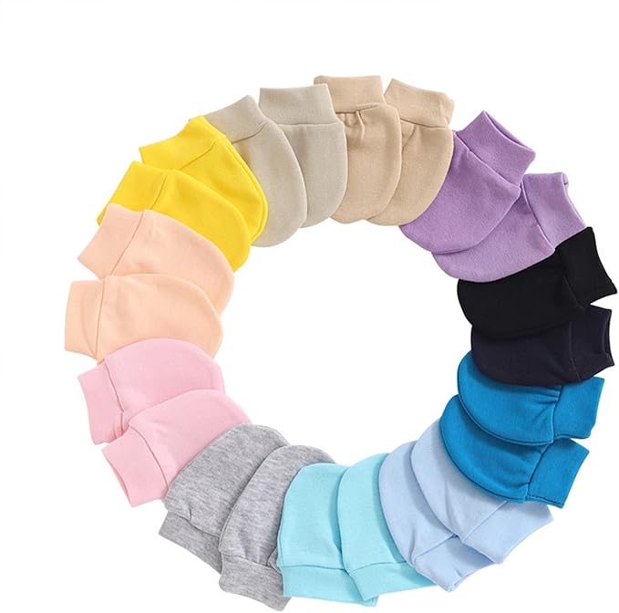 Baby Mittens No Scratch Mittens Infant Soft Gloves Mittens for 0-6 Months Boys Girls