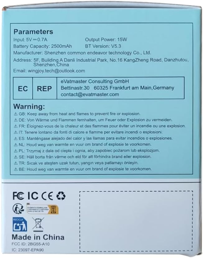 Bluetooth Speaker Wireless,IP67 Waterproof & Dustproof Portable Speaker with Lights,15W Loud Stereo Sound, 2500mAh Battery All Day Playtime, TWS Pairing, BT5.3, Home/Party/Outdoor/Beach (Blue Black)