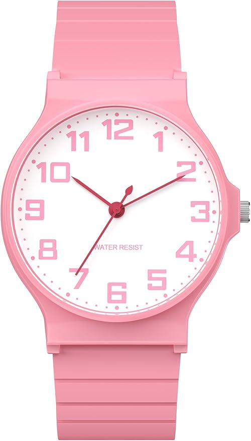 Kids Analog Watch Boys Girls, 30M Waterproof, Sports Watch for Boys, Easy to Read Children's Thin Dial Wrist Watches with Soft Band, for Ages 5-15 Kids Great Birthday Gifts Christmas Day