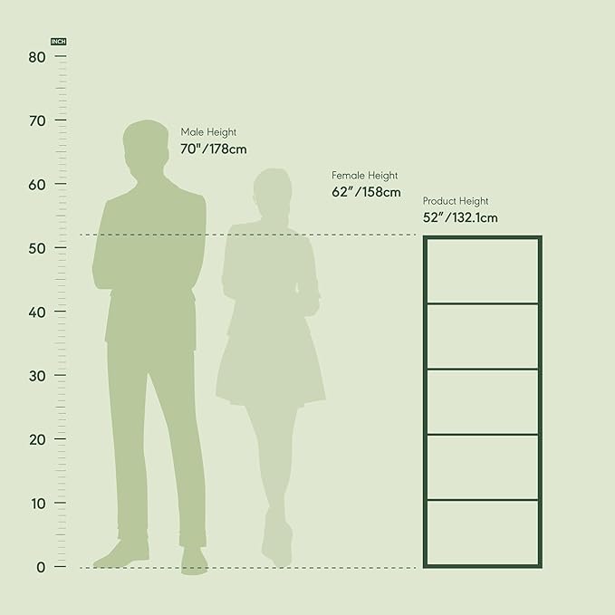 Furinno Luder Bookcase / Book / Storage , 5-Tier, White