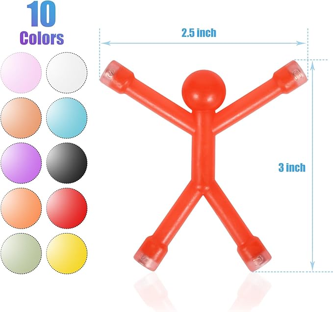 60 Pcs Magnetic-Toys-Men-People, Magnets for Kids Travel Toys, for Refrigerator Magnets, Office, Whiteboard Decoration