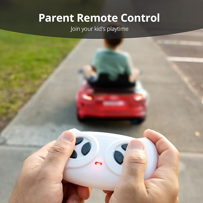 Electric Ride on Car for Kids, Licensed Audi 12V 7Ah Kids Ride-on Toy for Toddlers 3-5 Year Old Girls with Remote, Bluetooth - Red