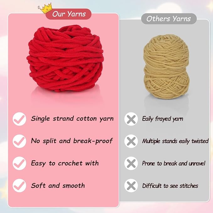 Crochet Animal Kit – 10in Adorable DOG, Amigurumi Crochet Kit For Intermediate Advanced Level, Kids Knitting Kit With Detailed Videos Tutorials, Yarn, Crochet Hook, Best Gift For Crochet Lovers(DOG)