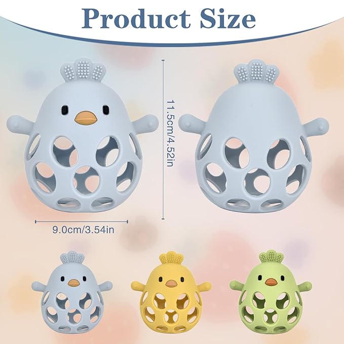 Baby Teething Toys, Teething Toys, Teethers for Babies 3-6 Months, Baby Chew Toys, BPA Free Teether Mitten with Soft Texture for Sensory Exploration and Itching Teething Relief