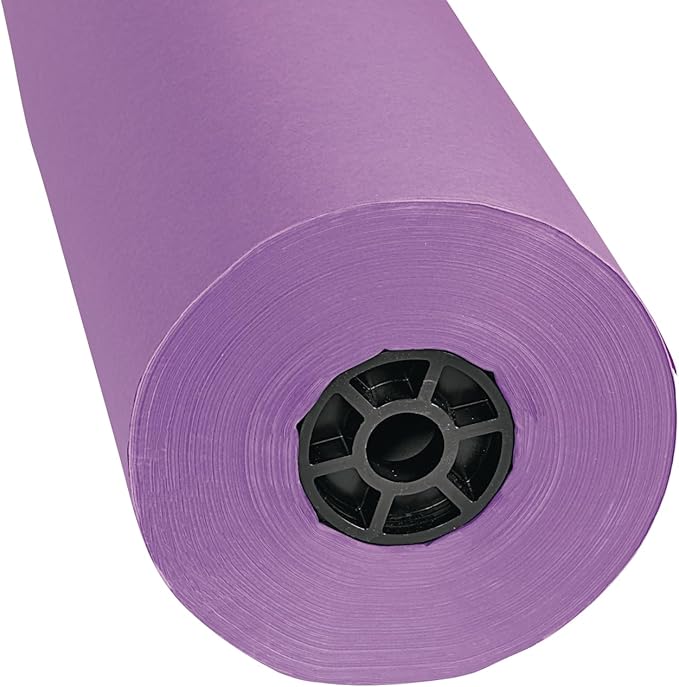 Colorations DSPU Dual Surface Paper Roll, Purple, 36" x 1000' (1 Roll)