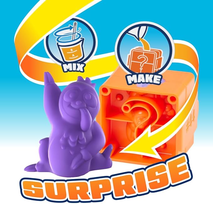 Elmer's Squishies Kids’ DIY Activity Kit, Creates 4 Mystery Characters, 24 Piece Kit, for Ages 6 and Up, Perfect for Stress Relief and Sensory Play