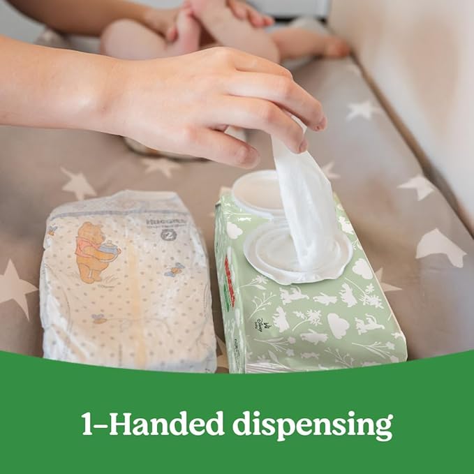 Huggies Natural Care Sensitive Baby Wipes, Unscented, Hypoallergenic, 99% Purified Water, 9 Flip-Top Packs (3 packs of 3), 504 Total Wipes (56 Wipes per pack), Packaging May Vary