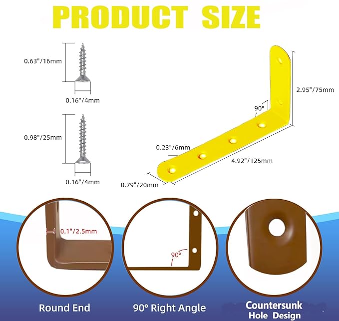 Anti Tip Furniture Anchors for Baby Pet Proofing,Furniture Wall Anchor Furniture Dresser Bookshelf Falling Prevention Device for Children (Yellow)