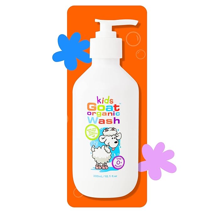 Goat Milk Kids Organic Body Wash: Balance and Moisture for Kids and Babies' Skin, 10.1 Fl oz