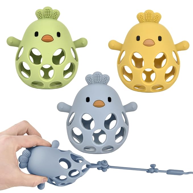 Baby Teething Toys, Teething Toys, Teethers for Babies 3-6 Months, Baby Chew Toys, BPA Free Teether Mitten with Soft Texture for Sensory Exploration and Itching Teething Relief