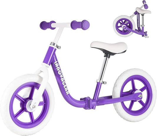 Balance Bike for Toddlers Ages 1.5–5 – No-Pedal Training Bike with Adjustable Seat & Handlebar, Lightweight Frame, Easy Assembly for Boys & Girls