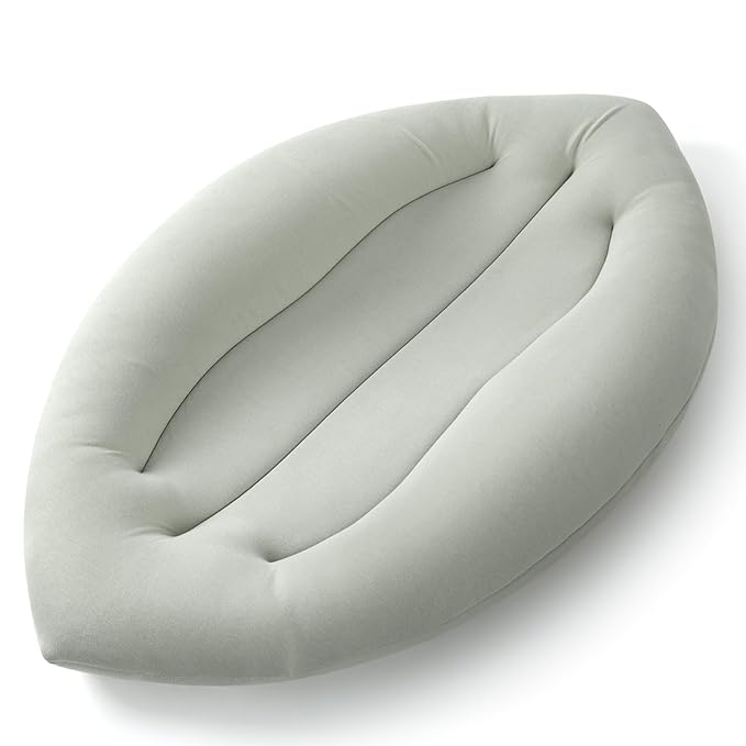 Baby Lounger for Newborn: Skin-Friendly & Breathable for 0-12 Months Infant Tummy Time Playtime & Diaper Changes - Portable & Lightweight Cushion for New Parents