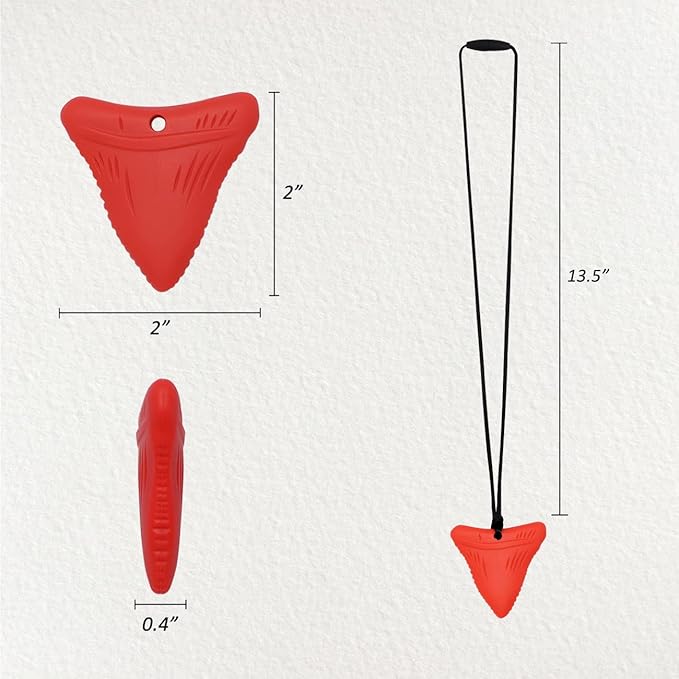 Chew Necklace for Kids Adults, Silicone Chew Toys for Kids Boys Girls with Anxiety Autism ADHD SPD Needs, Autism Sensory Necklaces for Chewing - 5 Pack