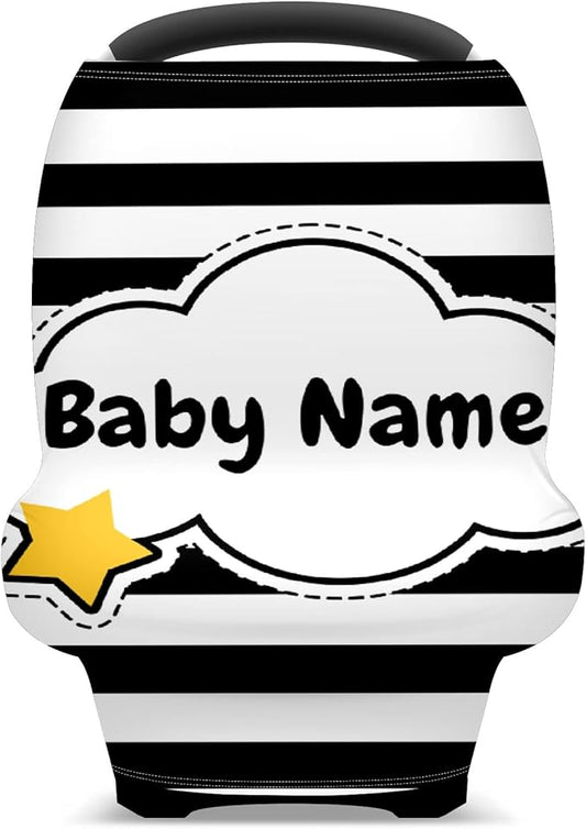 Baby Car Seat Stroller Cover Nursing Cover New Mom Breastfeeding Scarf Soft Stretchy Infant Carrier Cover Car Canopy Coverage