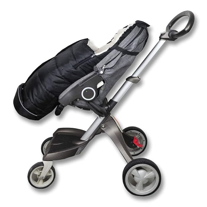 Cozy Baby Sleeping Bag Adaptable for Most Style Strollers,Comfortable Warm Coral Lining, Practical Design of Toddler Stroller Footmuff