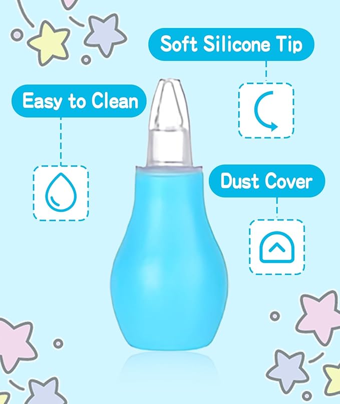 Baby Grooming and Healthcare Kit, Portable Baby Safety Care Set with Hair Brush Comb Nail Clipper Nasal Aspirator for Nursery Newborn Infant Girl Boy (31 in 1, Blue)