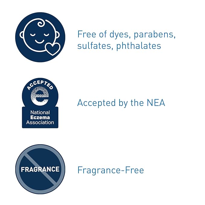 CeraVe Baby Wash & Shampoo, 2-in-1 Tear-Free for Skin Hair Fragrance, Paraben, Dye, Phthalates Sulfate Free Bath, Soap with Vitamin E 16 Ounce