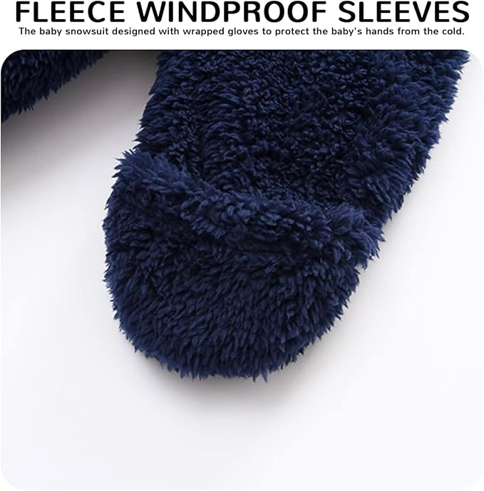 Baby Boy Girl Snowsuit Winter Warm Clothes Coat Infant Jumpsuit Toddler Outfit