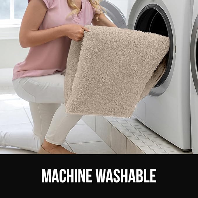 GORILLA GRIP Ultra Soft Washable Area Rug, Stain and Slip Resistant Plush Thick Carpet for Bedroom Living Room, No Shed Floor Rugs, Pet Friendly, Dorm Essentials, Kids Nursery Home Decor, 3x5, Ivory