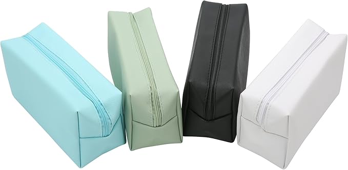 Bridesmaid Proposal Gifts Letter Cosmetic makeup bag bulk for Wedding Party Favors Bachelorette party decorations Toiletry Organizer Bag Makeup Case Gift (6, White&Gold)