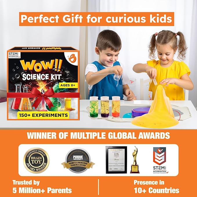 Butterfly EduFields 150+ Science Kits For Kids Age 8-9-10-11-12-13-14 | S.T.E.M Project for Boys & Girls |Science Experiments For kids 9-12 | Volcano Science Kit |Chemistry Set and Great Gift for Kids