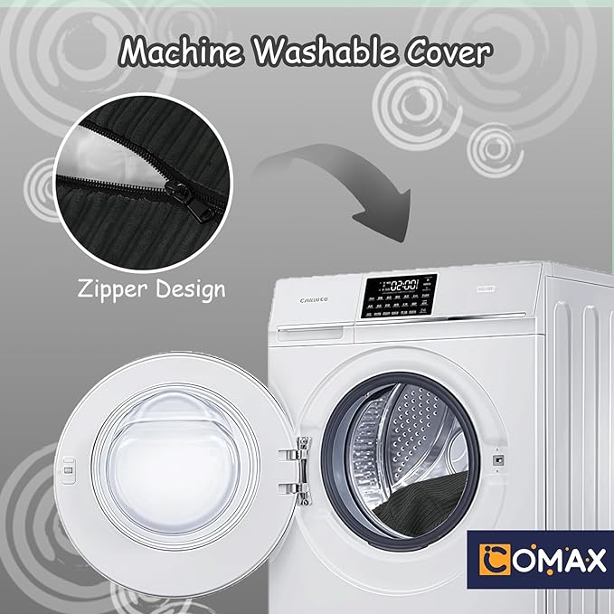 COMAX Bean Bag Chair for Kids 8-12, Toddler Beanbag Bed Corduroy, Convertible Child Bean Chair to Floor Mattress with Filler, Kid Reading Comfy Lounge Couch for Boys and Girls Bedroom, Dark Grey