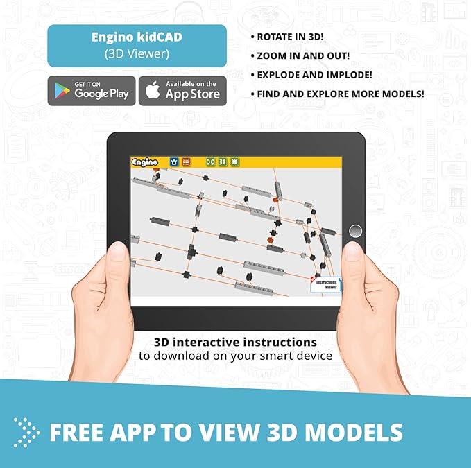 Engino- STEM Toys, Structures, Buildings & Bridges, Building Toys for Kids 9+, STEM Projects, Creative Engineering Kit, Gifts for Boys & Girls (9 Model Options)