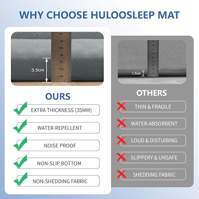 Baby Play Mat for Floor,1.3" Thick Elasti-Foam 74×50 Playpen Mat for Toddlers Infant Kids,Water-Repellent Soft Coral Velvet for Tummy Time, Non-Slip Backing for Crawling,Tatami Style(Light Grey)