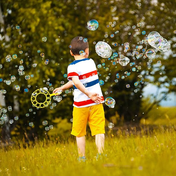 Big Bubble Wands Set, 14pcs Random Color Plastic Giant Bubble Wands Bubble Maker Kids Summer Toy for Outdoor Activities