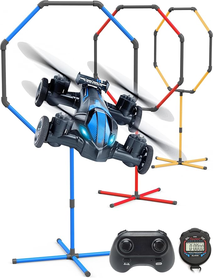 Galvanox Racing RC Drone with Obstacle Course Kit, Includes 3 Hoop Sizes for Competition Game Set