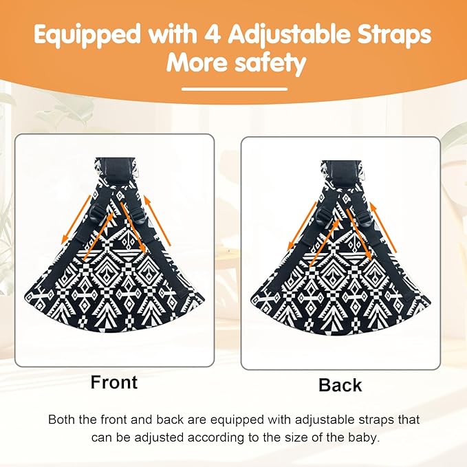 Baby Sling Carrier,Toddler Carrier,Upgraded 2025 Baby Sling with 4 Adjustable Straps(10-30lbs),Lightweight,Portable and One Size Fits All(Flag)