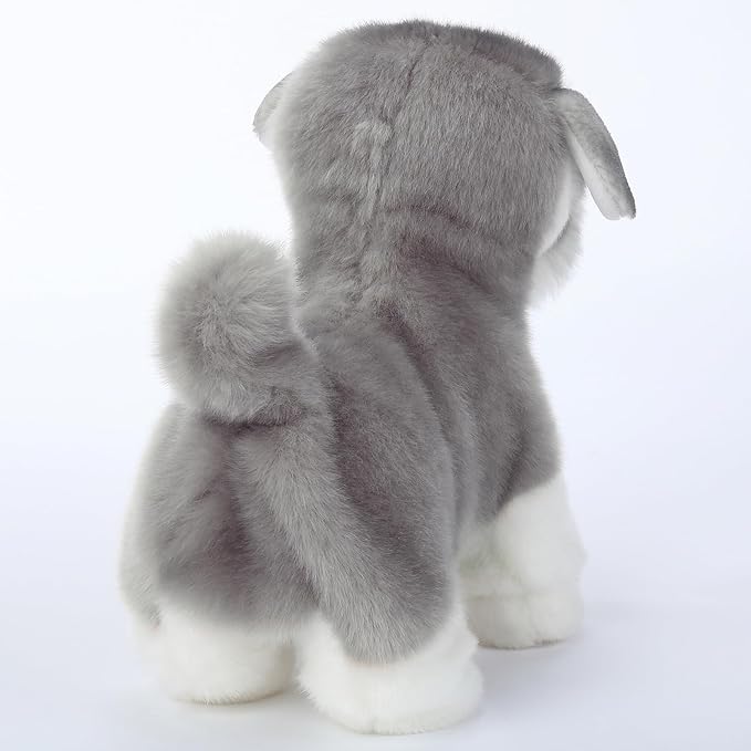 CU-MATE Interactive Plush Schnauzer Dog Toy,Companion Robot Dog Pets,Handmade Weighted Stuffed Animals,Electronic Toy with Walking/Barking/Wagging Tail/Talking