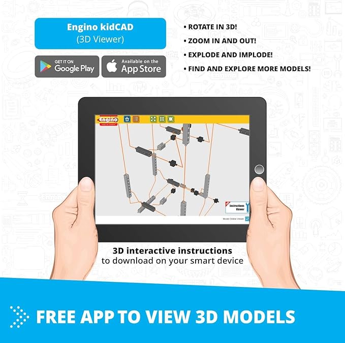 Engino Creative Engineering Toys, 30 Multi Model Set for Kids 7+, Bulding Toys, Creative STEM Kit, STEM Projects for Young Inventors, Gift for Boys & Girls