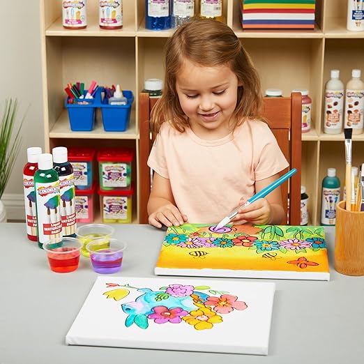 Colorations LW18 Liquid Watercolor Paint, 8 fl oz, Set of 18, Non-Toxic, Painting, Kids, Craft, Hobby, Fun, Water Color, Posters, Cool effects, Versatile, Gift