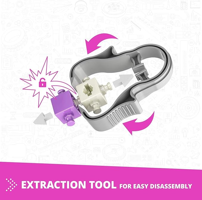 Engino Maker Girl, 20-Model Set, Engineering Kit for Girls 7+, STEM Building Toys, Educational Set, Engaging STEM Toys, Sparks Creativity, Gift for Girls