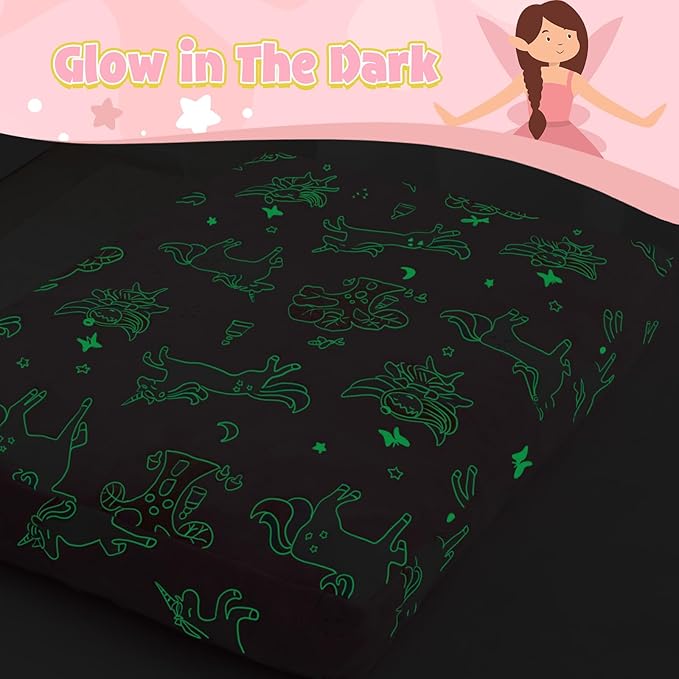 COMAX Kids Bean Bag Chair Turn into Beanbag Bed, Toddler Bean Chair for Girl Boy Sleeping, Lazy Children Bean Bags with Filler, Convertible Child Floor Mattress, Pink Fairy