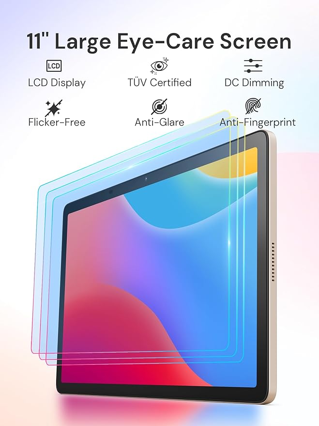 AI Kids Tablet with Scanner - 50000+ Content AI Tutor Learning Tablet with ELA, Math, ABC, Word, Read, Phonics, STEM for Homeschooler Educational Study for PreK - G6 (TalPad T100, Standard)