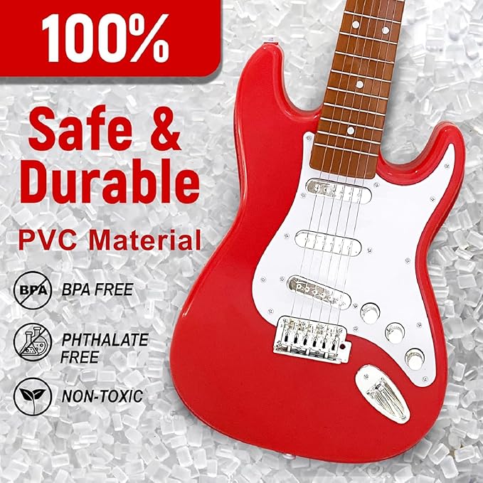 26 Inch Guitar Toy for Kids,Portable Guitar Toy Musical Instrument Toy, Educational Learning Musical Instrument Toy for Ages 3-12 Children Birthday Present for Beginner Children Boys Girls