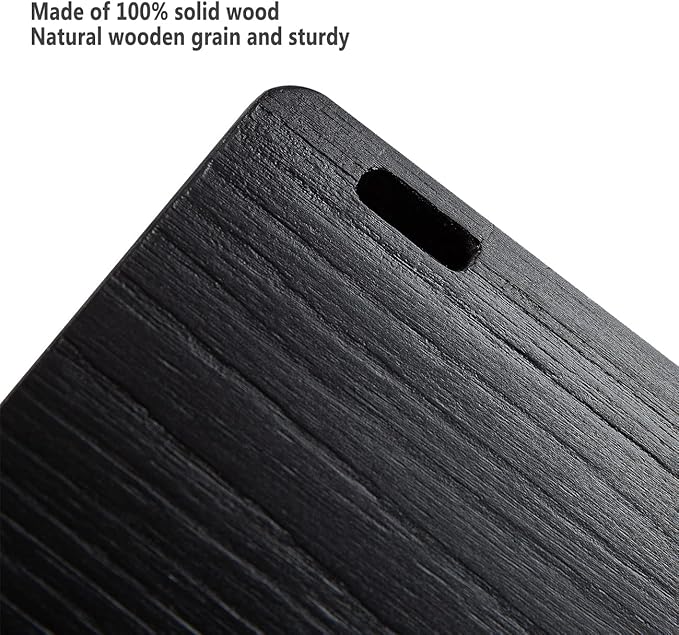 AZSKY Classic Nursery Book Shelves Black Wooden Floating Shelves Wall Bookshelf for Bathroom Decor Kitchen Spice Rack Organizer Kids Room 24 Inch Set of 3